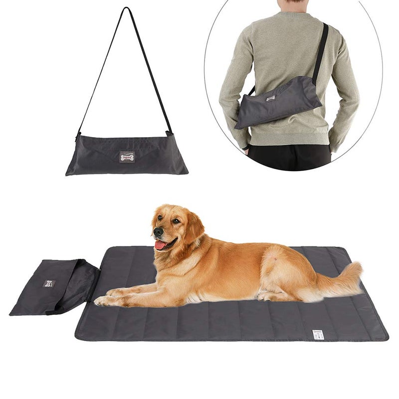 ROZKITCH Outdoor Pet Dog Pad 39"x28" Portable Reversible Waterproof Summer Sleeping Mat Reusable Machine Washable Easy to Clean&Carry Camping Travel Mat for Small Medium Large Dogs - Image 1